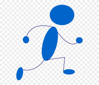 Blue, Stick, Symbol, People, Man, Sprint, Men, Running - Blue Man Clip Art Blue, Stick, Symbol, People, Man, Sprint, Men, Running - Blue Man Clip Art