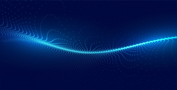 Blue techno particle wave light background Free Vector Blue techno particle wave light background Free Vector
