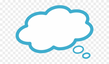 Blue Thought Bubble 2 Clip Art - Cloud Bubble Png Blue Blue Thought Bubble 2 Clip Art - Cloud Bubble Png Blue