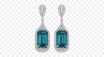 Blue Topaz Earrings Emerald Sapphire - emerald Blue Topaz Earrings Emerald Sapphire - emerald