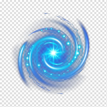 Blue tornado illustration, Shenzhen Universe Group Password Company, Hand painted blue spiral galaxy transparent background PNG clipart