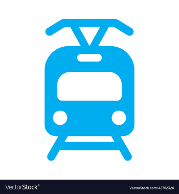 blue tram icon blue tram icon