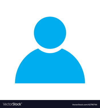 blue user solid icon