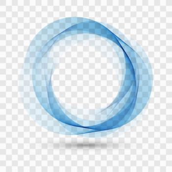 Blue wavy forms on a transparent background Blue wavy forms on a transparent background