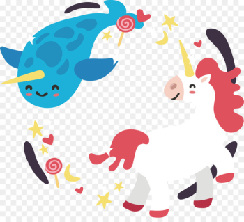 Blue whale Euclidean vector Clip art - Cute whale Unicorn Blue whale Euclidean vector Clip art - Cute whale Unicorn