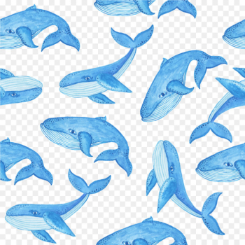 Blue whale Pattern - Drawing Whale Tile Blue whale Pattern - Drawing Whale Tile