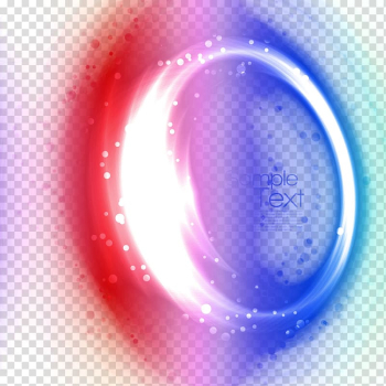 Blue, white, and red light ring , Light Aperture Halo, Colorful fresh circle light effect elements transparent background PNG clipart