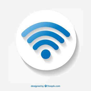 Blue wifi symbol background Blue wifi symbol background