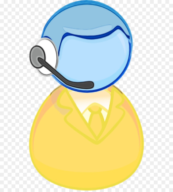 blue yellow clip art