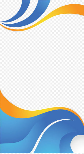 Blue Yellow Wallpaper - Vector blue border 