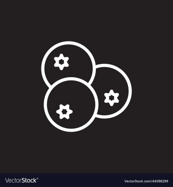 blueberry abstract line art icon blueberry abstract line art icon