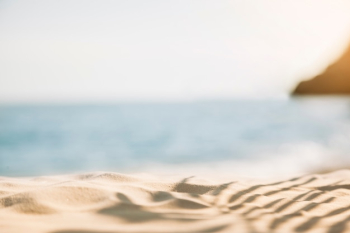 Blurred beach background Blurred beach background