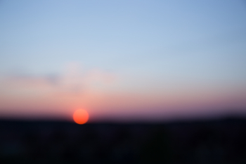 Blurry sunset Blurry sunset