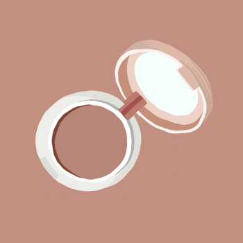 Blush palette sticker, makeup product | Free Vector Illustration - rawpixel