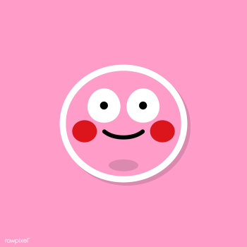 Blushing pink emoji | Free stock vector - 584112 Blushing pink emoji | Free stock vector - 584112