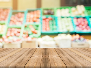 Boards with fuzzy vegetables background Boards with fuzzy vegetables background