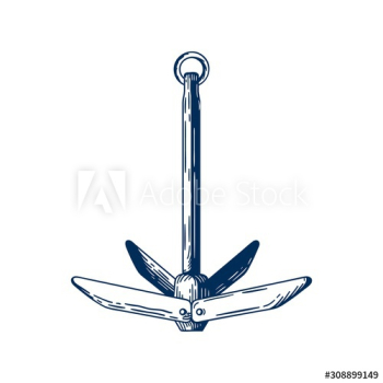 Boat anchor vector illustration Boat anchor vector illustration