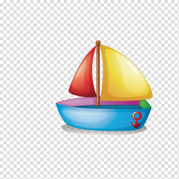 Boat illustration, Boat Cartoon Illustration, Color boat transparent background PNG clipart