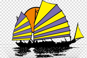 Boat Junk , Colored sails transparent background PNG clipart Boat Junk , Colored sails transparent background PNG clipart