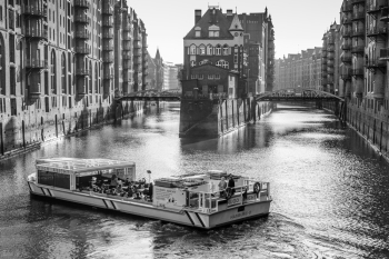 Boat Near Buildings Boat Near Buildings