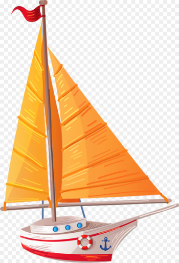 Boat Ship Clip art - Yellow sailing ship Boat Ship Clip art - Yellow sailing ship