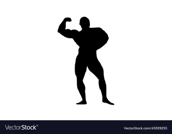 body builder silhouette body builder silhouette