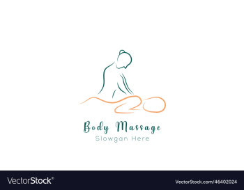 body massage logo body spa centre icon massage