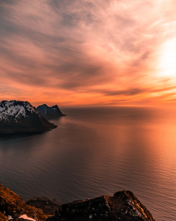 Body Of Water During Sunset Body Of Water During Sunset