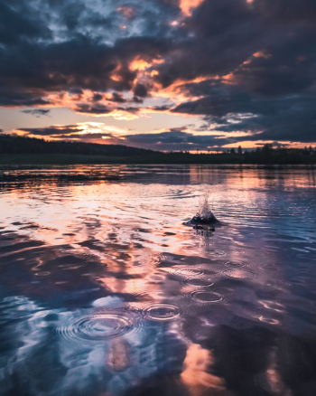 Body of Water Under Cloudy Sky during Golden Hour Body of Water Under Cloudy Sky during Golden Hour