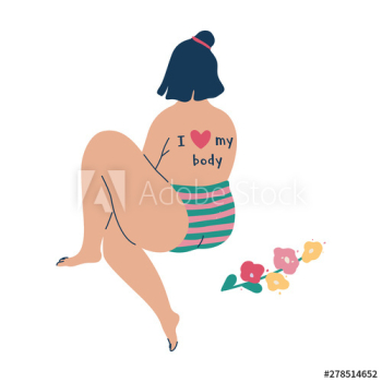 Body positive concept Body positive concept
