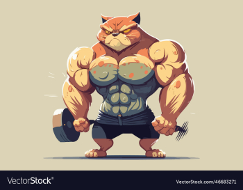 bodybuilding cat