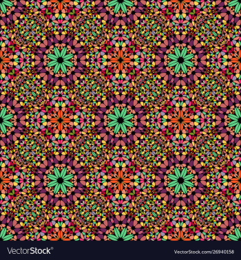 Bohemian oriental seamless abstract gravel petal vector image Bohemian oriental seamless abstract gravel petal vector image