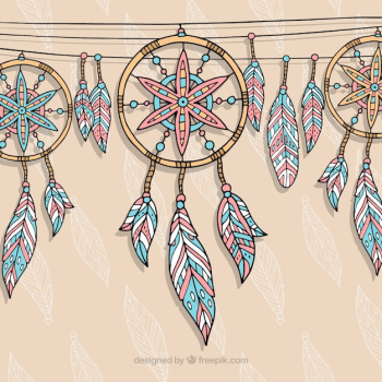 Boho background with hippie elements Boho background with hippie elements