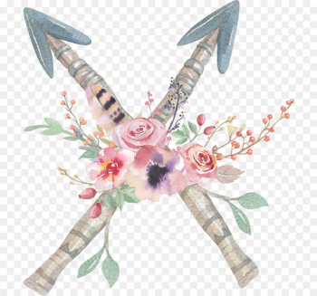 Boho-chic Bohemianism Watercolor painting Flower Floral design - flower 