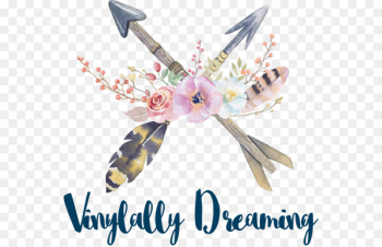 Boho-chic Watercolor painting Image Arrow Bohemian style - Arrow 