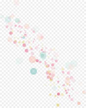 Bokeh Watercolor painting Photography - Floating color circle 