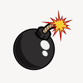 Bomb cartoon clipart, explosive illustration. | Free Photo - rawpixel Bomb cartoon clipart, explosive illustration. | Free Photo - rawpixel