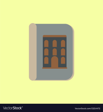 Book about ancient architecture vector image Book about ancient architecture vector image