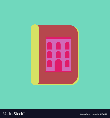 Book about ancient architecture vector image Book about ancient architecture vector image