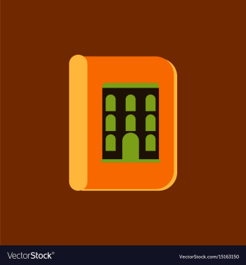 Book about ancient architecture vector image Book about ancient architecture vector image