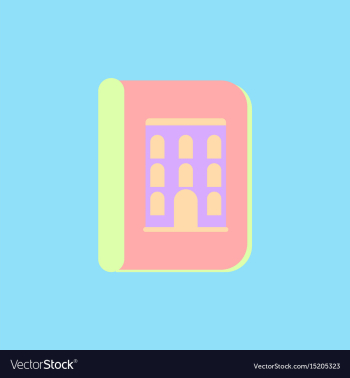 Book about ancient architecture vector image Book about ancient architecture vector image