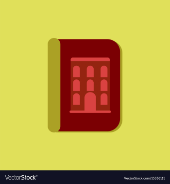 Book about ancient architecture vector image Book about ancient architecture vector image