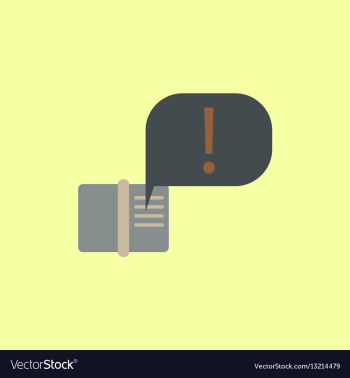 Book and explanation mark in talk cloud vector image Book and explanation mark in talk cloud vector image