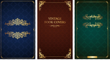 Book cover Illustration - Vector illustration old book cover 