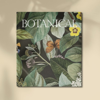 Book cover mockup, vintage botanical | Free PSD Mockup - rawpixel