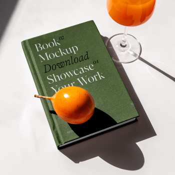 Book Cover on Table PSD Mockup Book Cover on Table PSD Mockup