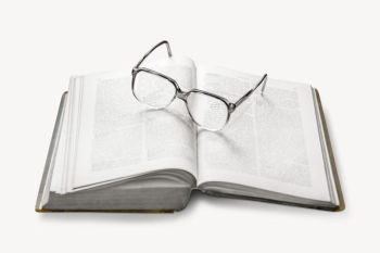 Book & glasses collage element | Free PSD - rawpixel Book & glasses collage element | Free PSD - rawpixel