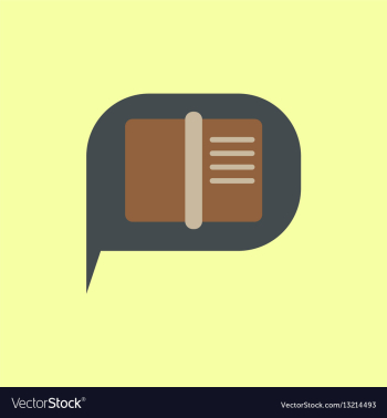 Book in talk cloud vector image