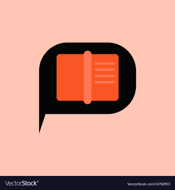 Book in talk cloud vector image