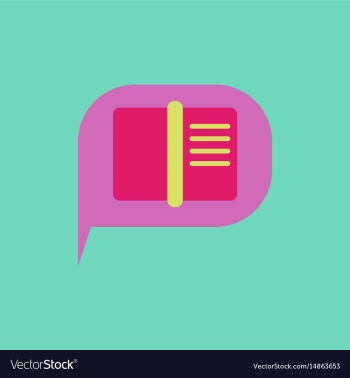 Book in talk cloud vector image